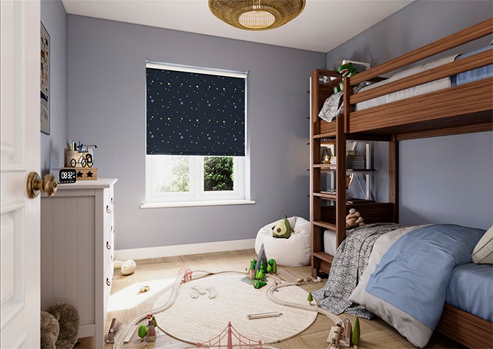 Laura Ashley Painterly Stars, Midnight - Roller Blind - Image 7
